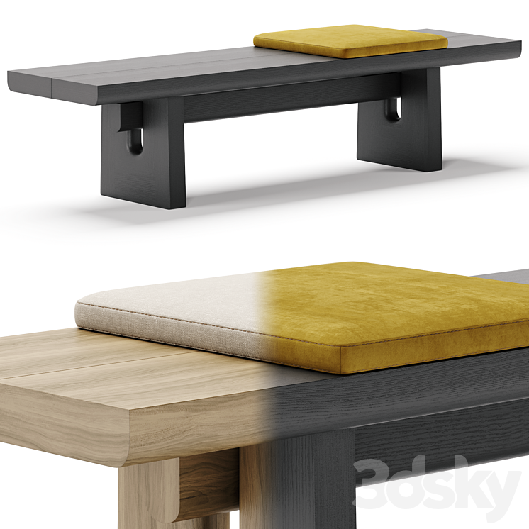NARA bench - Poliform 3D Model