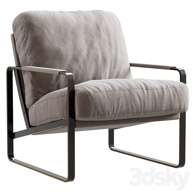Fabricius Walter Knoll Armchair 3DS Max Model - thumbnail 1