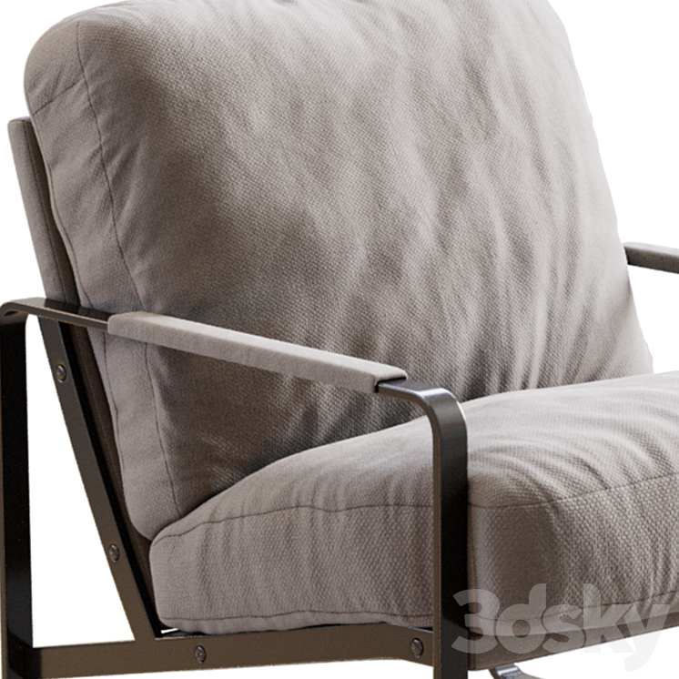 Fabricius Walter Knoll Armchair 3DS Max Model - thumbnail 2