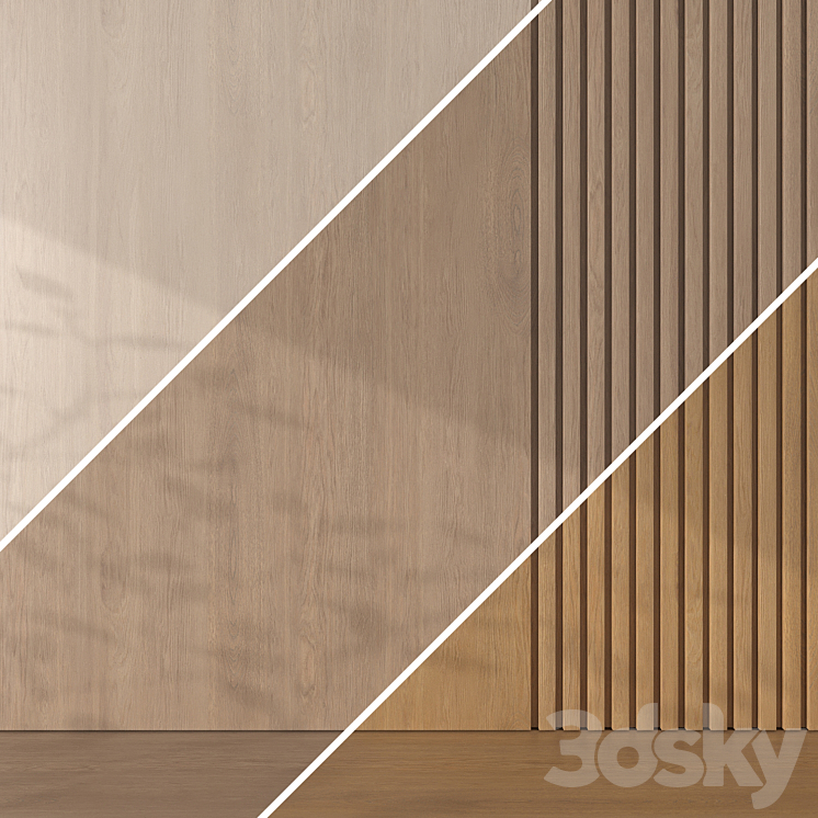 Oak texture 004 3D Model Free