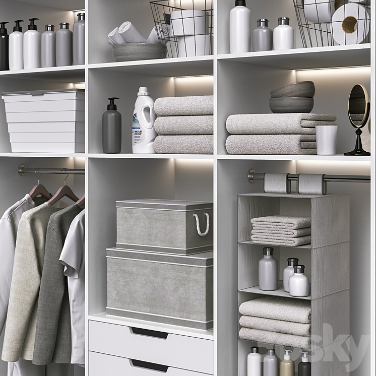 Laundry and bath cabinet 3 3DS Max Model - thumbnail 2