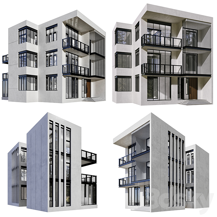Residential Building No48 3D Model