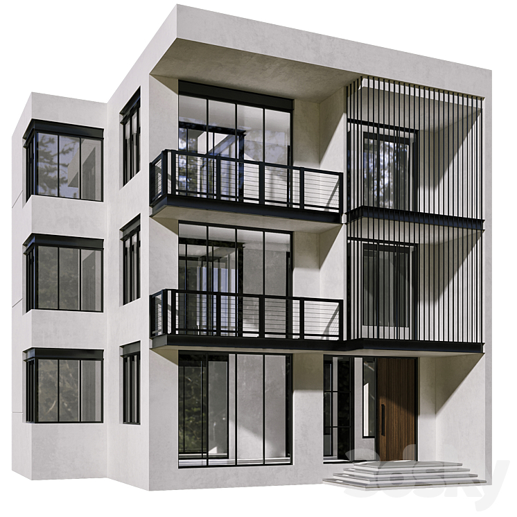 Residential Building No48 3D Model