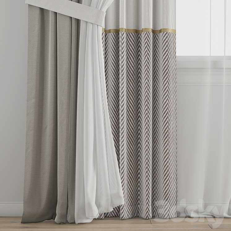 Curtain 588 3D Model