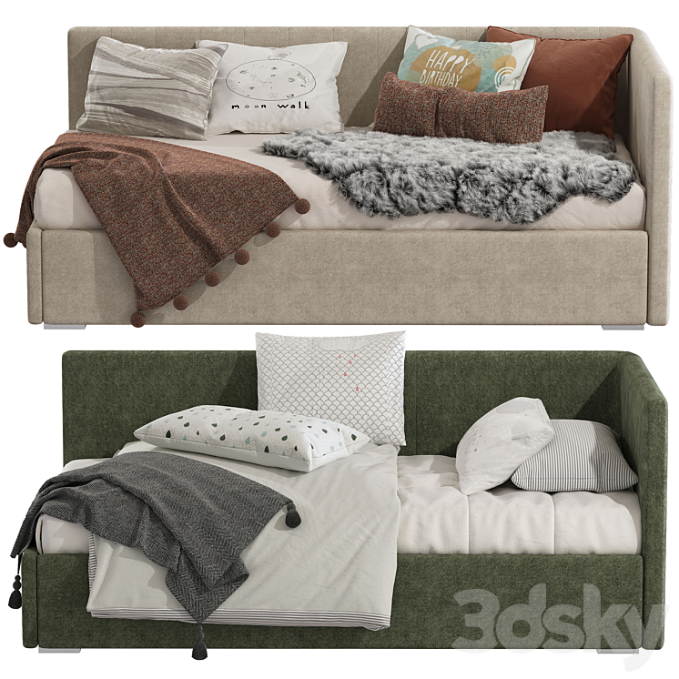 Modern style sofa bed 258 3D Model