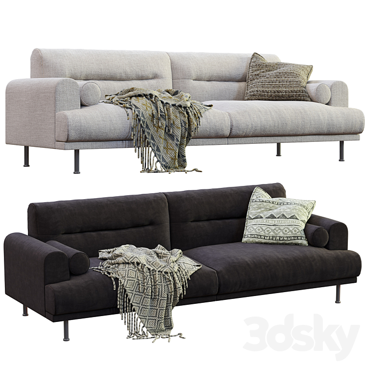 Sofa Langaryd By Ikea 3DS Max - thumbnail 2