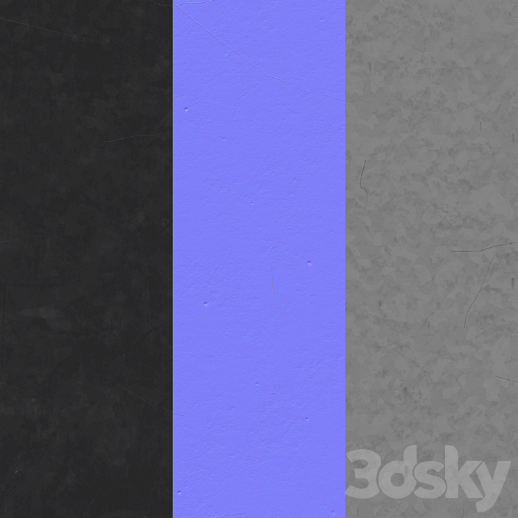 Metal Iron\/PBR\/Seamless\/4k\/set09 3D Model Free