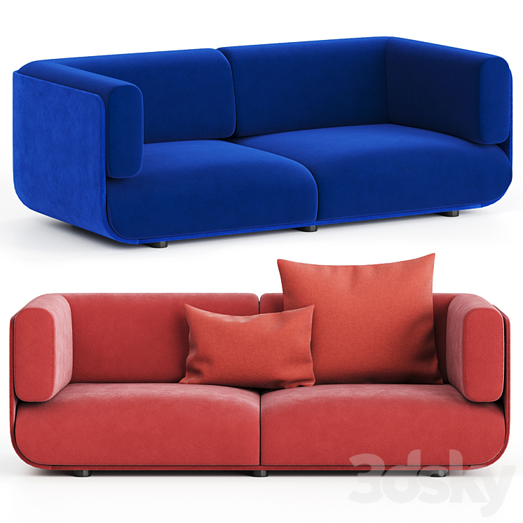 Sofa SHAAL Arper 3D Model