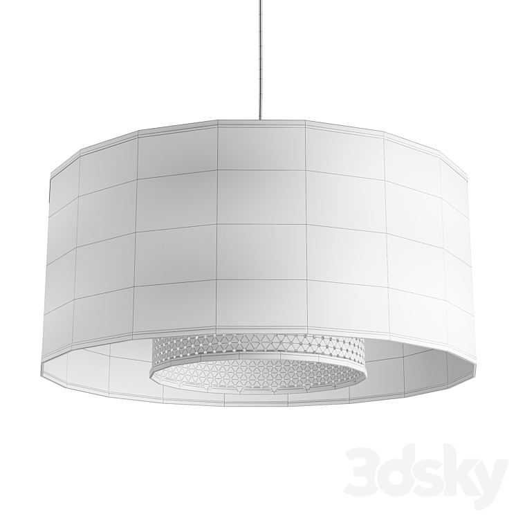 Pendant lamp CLUB made of polypropylene Pendant light 3D model
