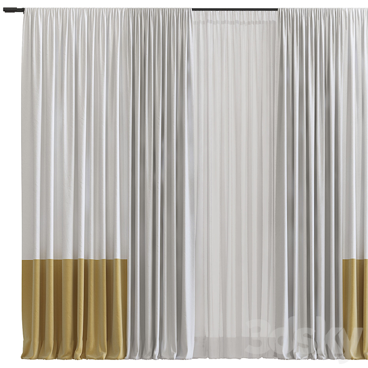 Curtain #103 3D Model Free