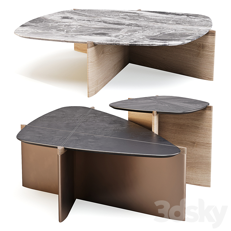Giorgetti: Griffe - Coffee and Side Tables 3D Model