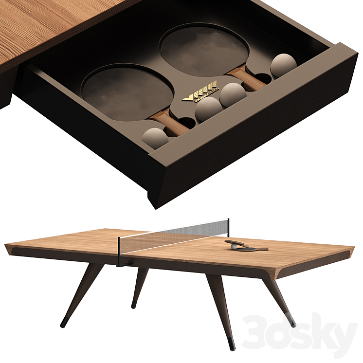 Tennis table BLADE by Vismara Design 3D Model