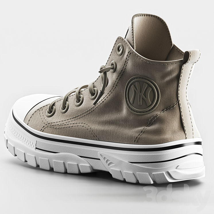 Casual high-top 3D Model Free