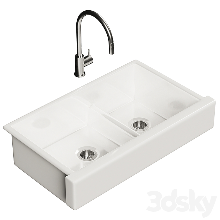 KOHLER – Whitehaven sink set with faucet 3DS Max Model - thumbnail 2
