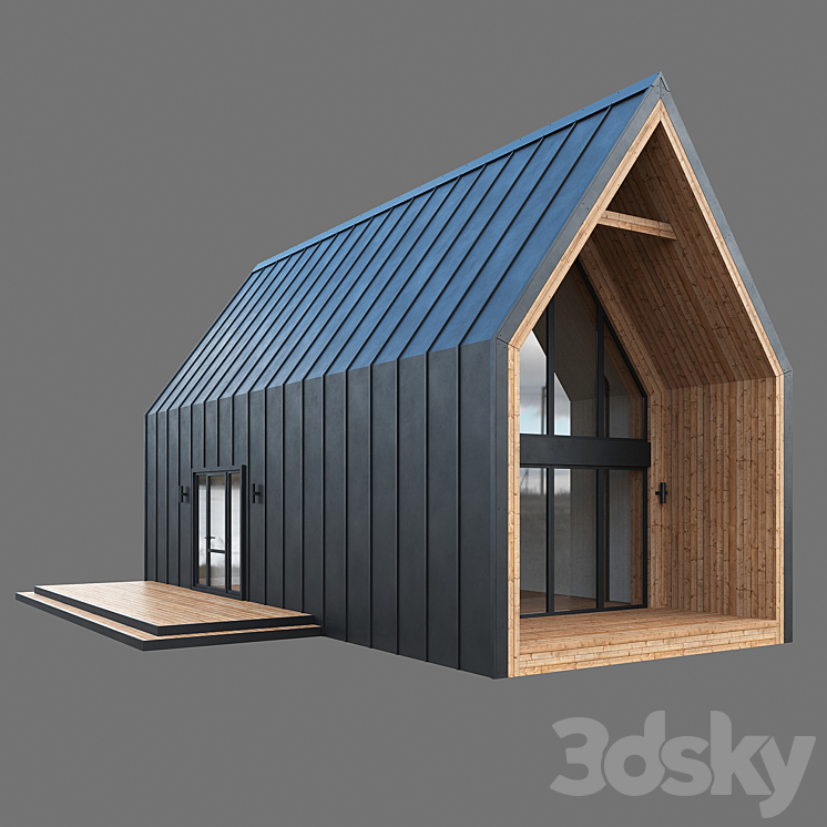 Barn house 04 3D Model