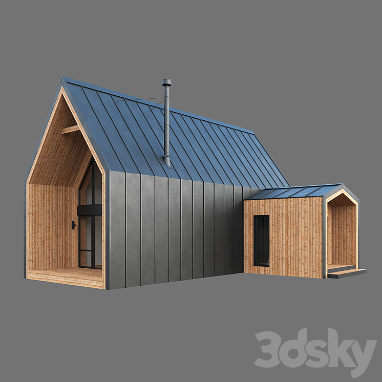 Barn house 04 3D Model