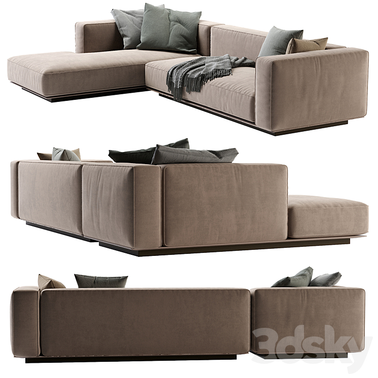 Flexform grandmare sofa 3D Model