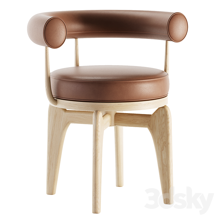 Indochine Chair 3DS Max - thumbnail 2