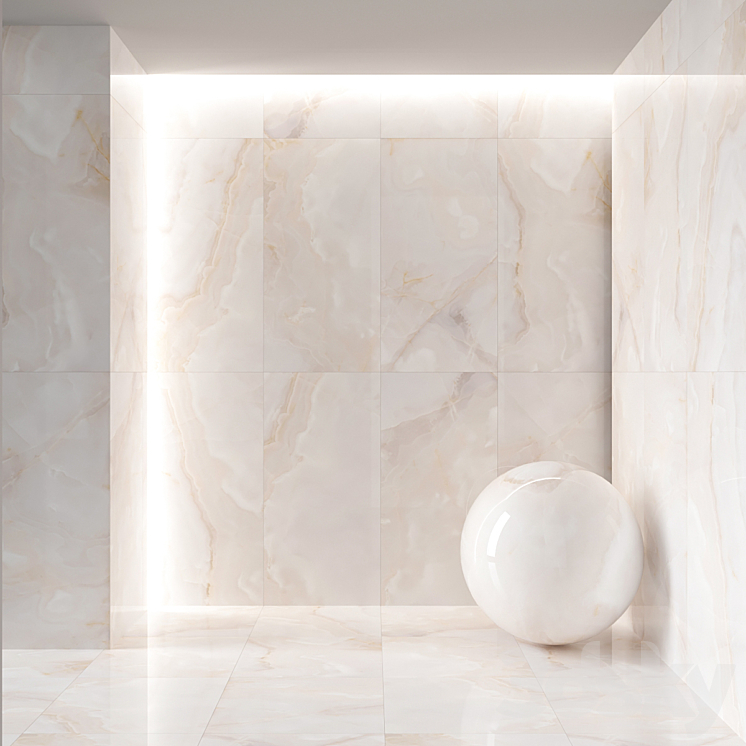 Teo Onice pearl Floor\/Wall Tile 3DS Max Model - thumbnail 2