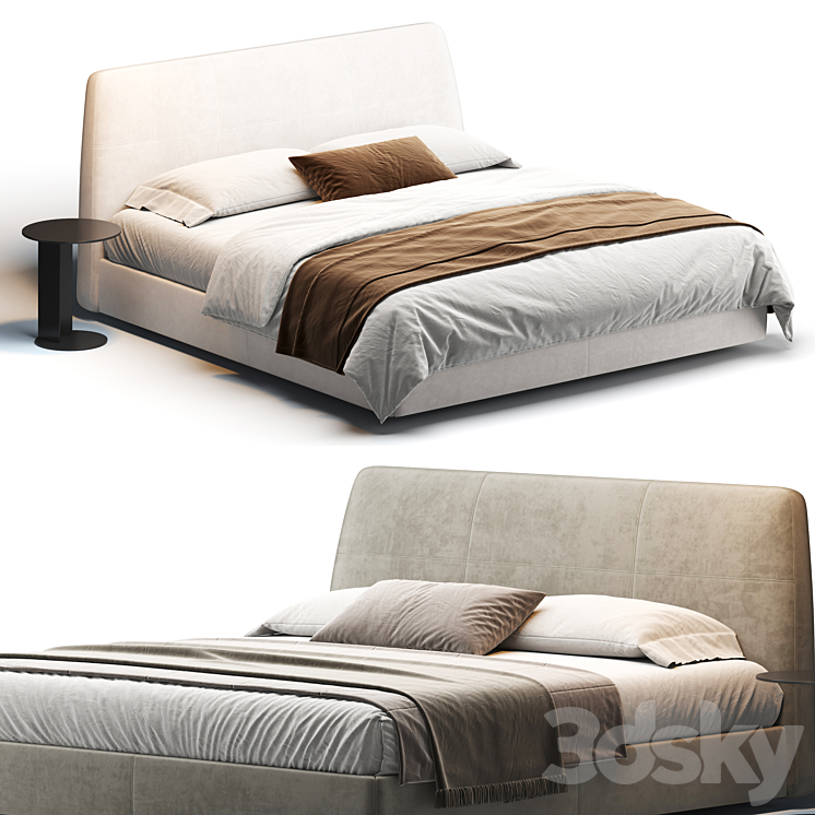 Shelby Bed 3DS Max - thumbnail 1