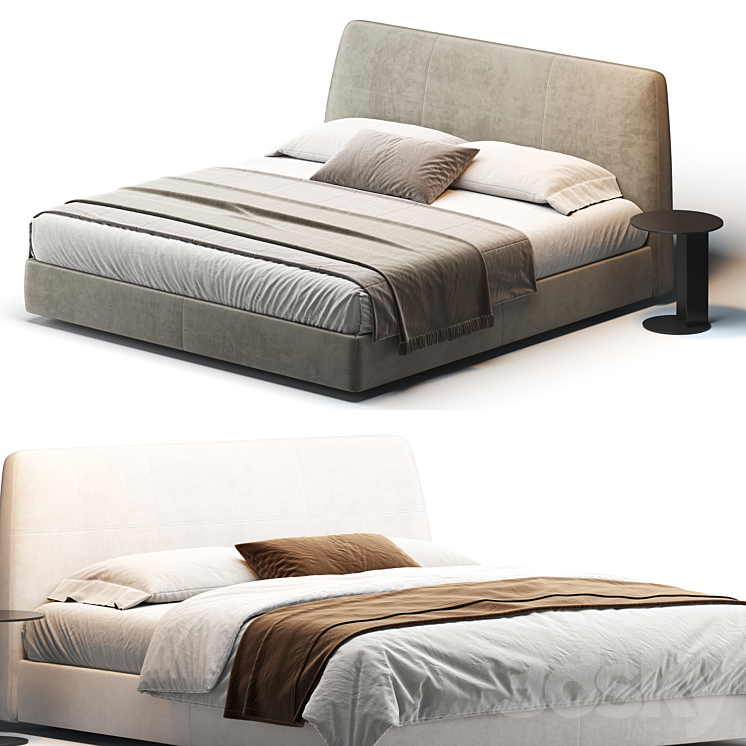 Shelby Bed 3DS Max - thumbnail 2
