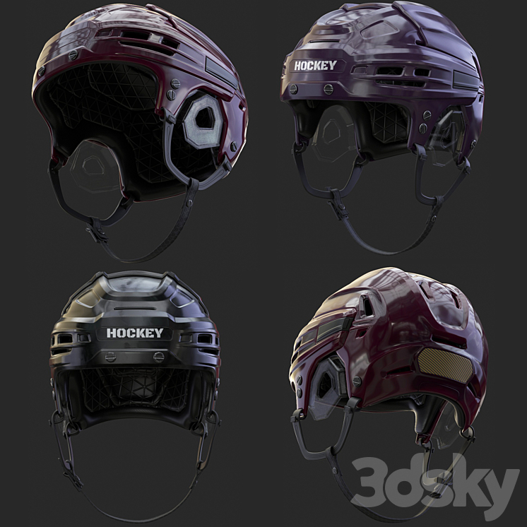 HOCKEY Helmet 3D Model Free