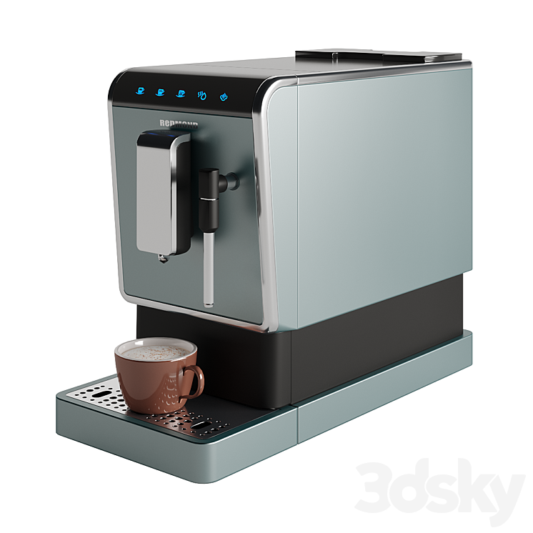 Coffee machine REDMOND RCM-1517 3DS Max - thumbnail 1