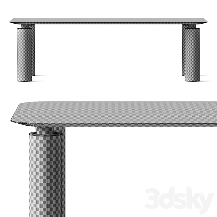 Gianfranco Ferre Rockefeller Dining Table 3DS Max - thumbnail 2