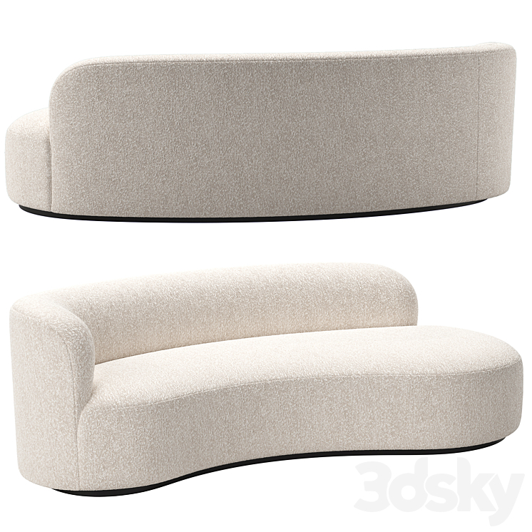 Sofa morten by eichholtz 3DS Max Model - thumbnail 2
