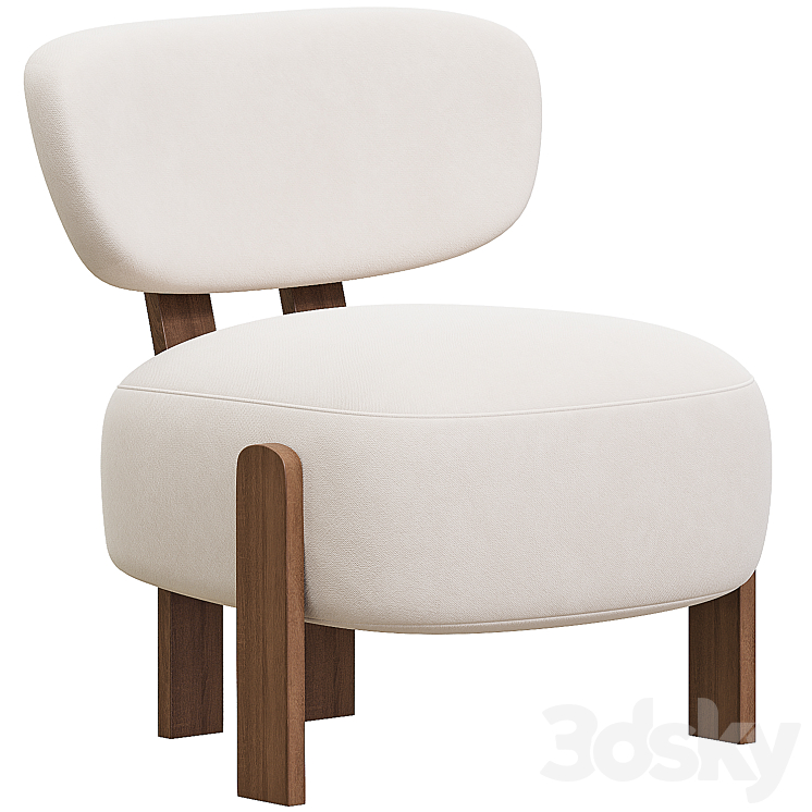 ARMCHAIRS PERRY 3DS Max Model - thumbnail 1