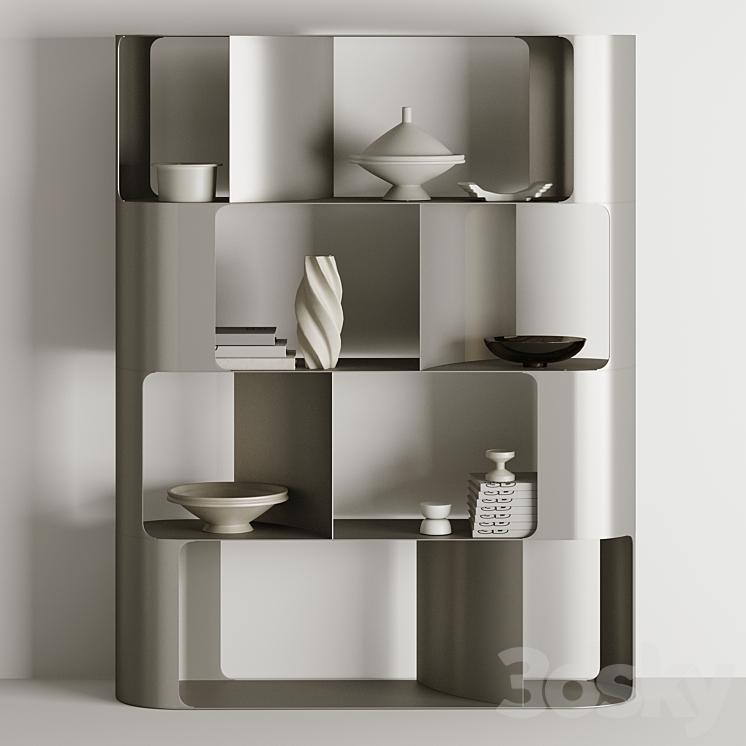 Cattelan Italia Fulham BookCase By Ono Design 3DS Max - thumbnail 2