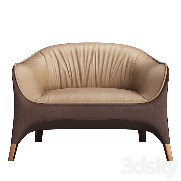 Armchair by SUREECO 3DS Max - thumbnail 2