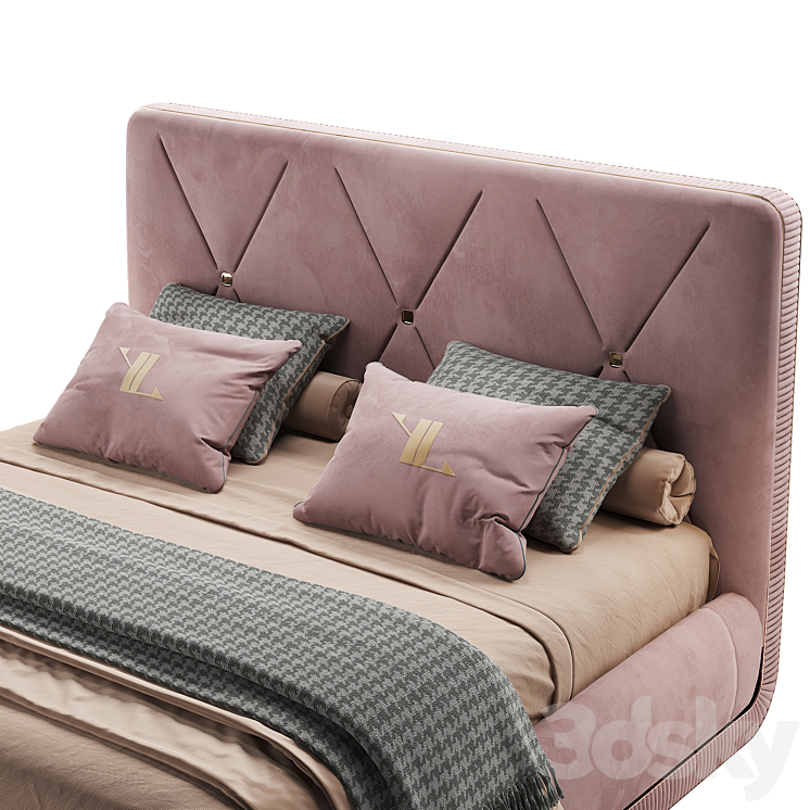 Letto Gilda Bed 3D Model Free