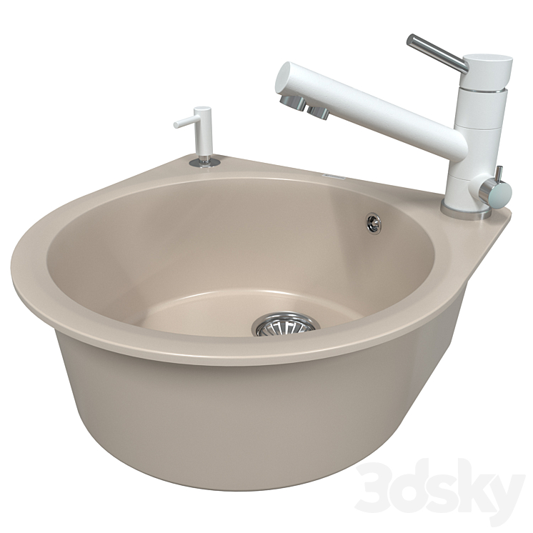 Sink OMOIKIRI AKEGATA 51 SA 3D Model