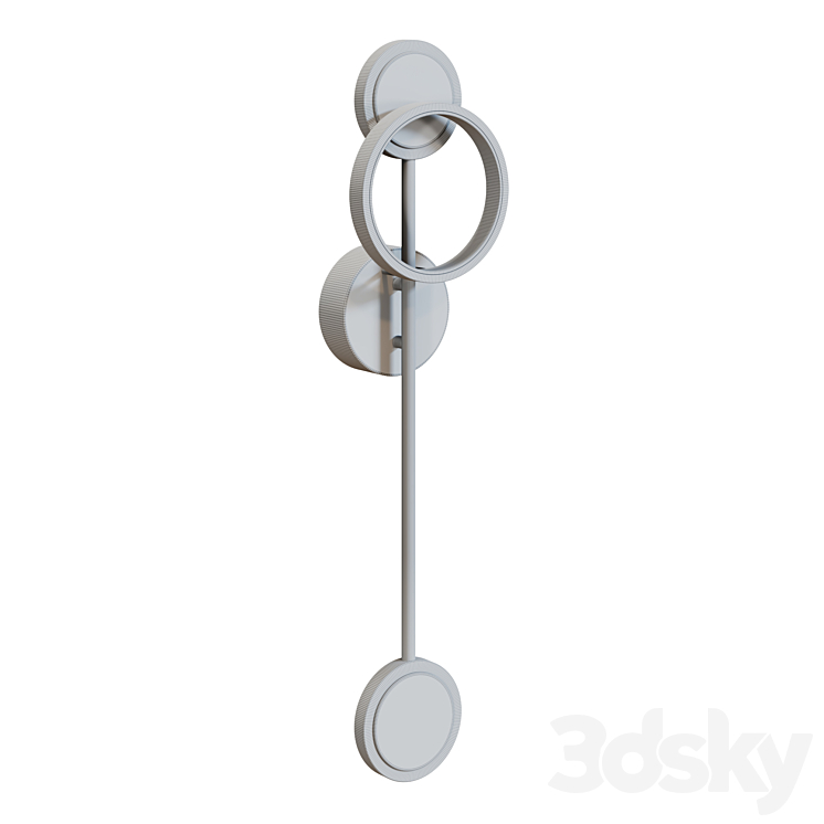 Loft-concept – Bendik Gold Ring Wall lamp B 3DS Max Model - thumbnail 2