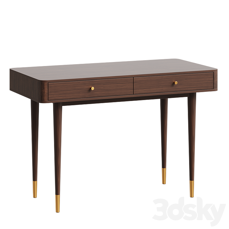 Eichholtz Console Mid Century Wooden Desk 3D Model