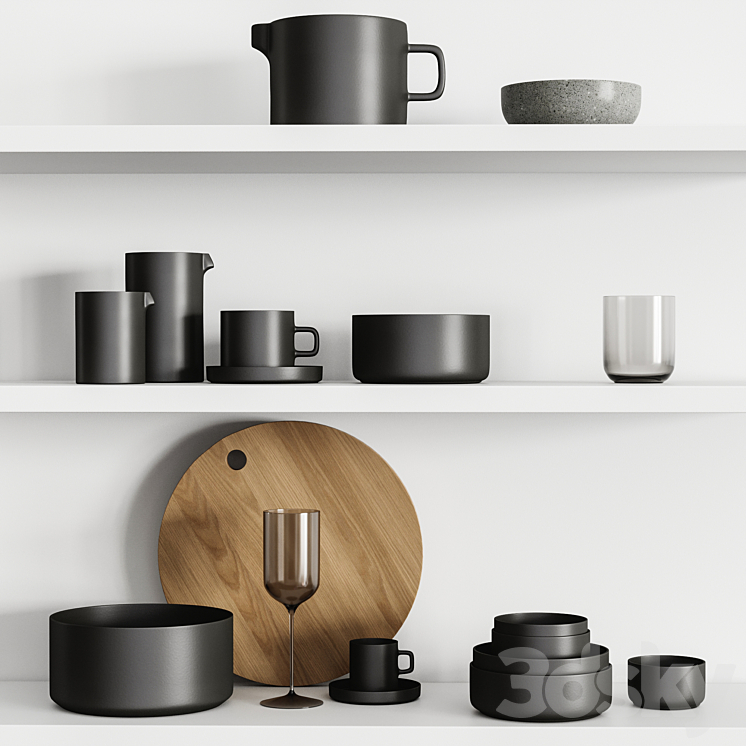 Kitchenware set 02 3D Model