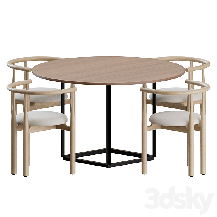 Dining Set 01 by New Works 3DS Max - thumbnail 1