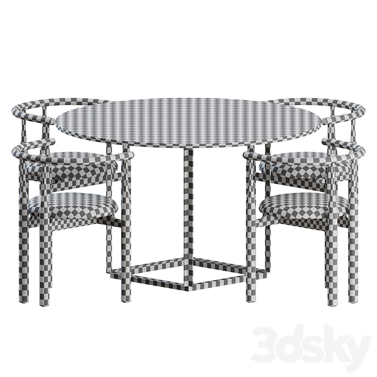 Dining Set 01 by New Works 3DS Max - thumbnail 2