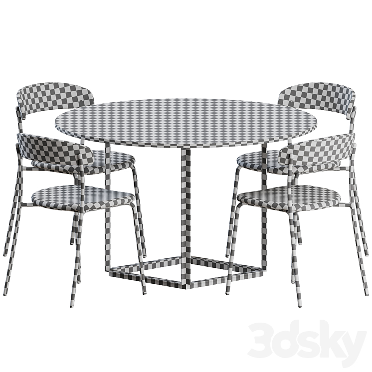 Dining Set 02 by New Works 3DS Max - thumbnail 2