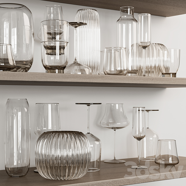 Bolia kitchenware set 3D Model
