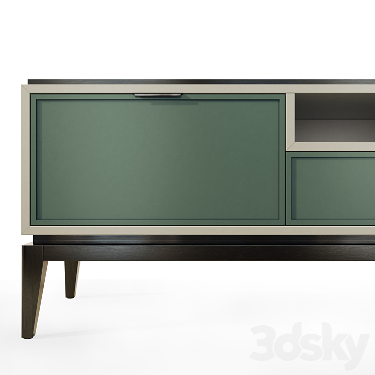 Chest of drawers and bedside table Vermont Wooden Kors. nightstand tv stand 3DS Max - thumbnail 2