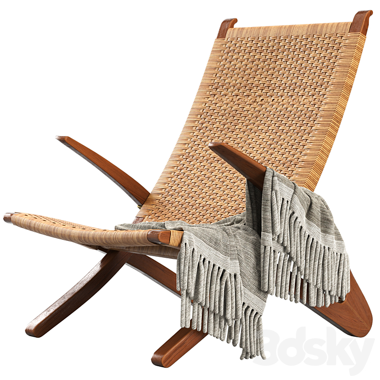 Lounge Chair Dolphin 3DS Max Model - thumbnail 1