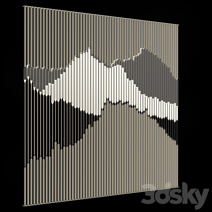 Decorative partition 024 3D Model Free