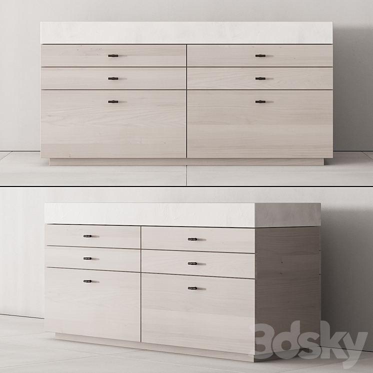 173 cabinet furniture 04 minimal wardrobe kit P02 island 3DS Max - thumbnail 1