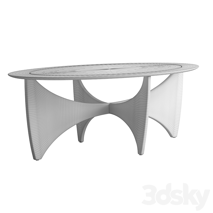 GPlan Walnut Coffee Table Table 3D model