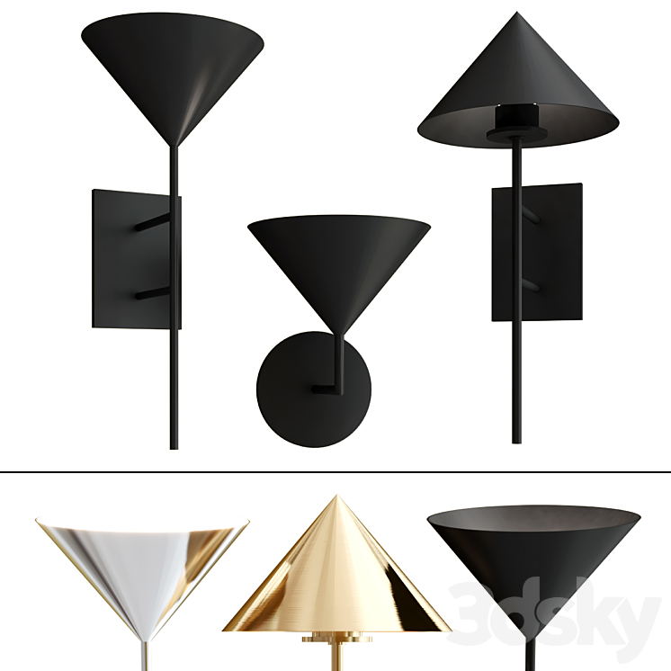 ORSAY wall lamp collection 3DS Max Model - thumbnail 1