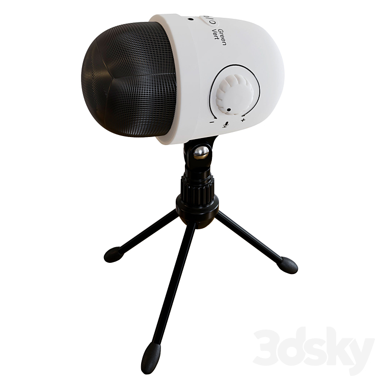 Amazon Basics Desktop Mini Condenser Mic Microphone 3D Model Free