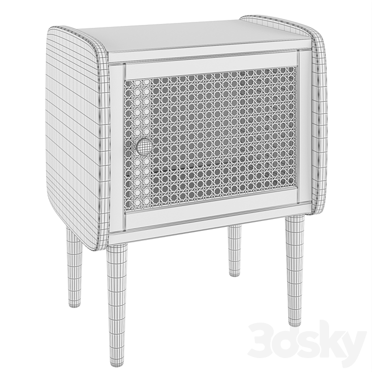 Bedside table Tempa 3DS Max - thumbnail 2