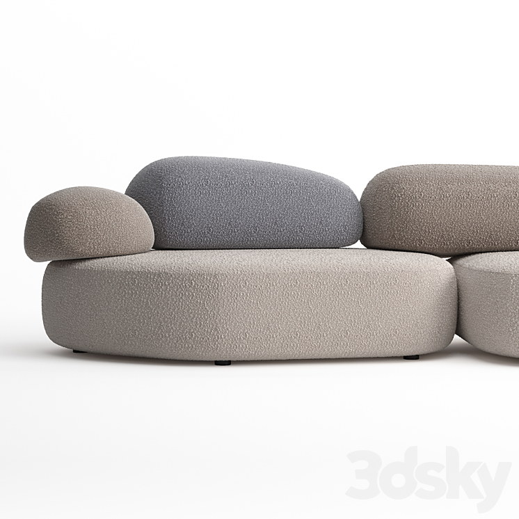 Moroso Pebble Rubble 3D Model Free